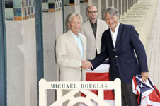 Steven Soderbergh, Michael Douglas et le maire de Deauville