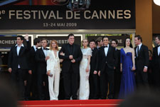Lawrence Bender et l'équipe d'Inglourious Basterds à Cannes