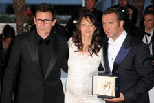Michel Hazanavicius, Bérénice Bejo, Jean Dujardin