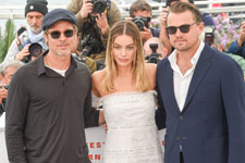 Brad Pitt, Margot Robbie, Leonardo DiCaprio