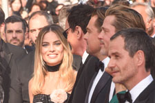 Margot Robbie, Quentin Tarantino, Leonardo DiCaprio, Brad Pitt