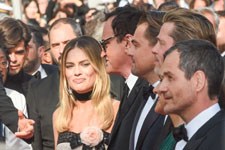 Margot Robbie, Quentin Tarantino, Leonardo DiCaprio, Brad Pitt