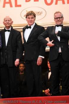 Gilles Jacob, Robert Redford, Thierry Fremaux Gilles Jacob, Robert Redford, Thierry Fremaux