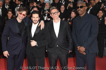 Raphaël Quenard, François Civil, Michel Hazanavicius, Jean-Pascal Zadi