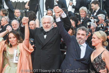 Stella Assange, Julian Assange, Eugene Jarecki, Jennifer Robinson