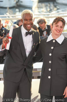 Akinola Davies (Mention spéciale caméra d'or) Alice Rohrwacher (PRésidente Jury)
