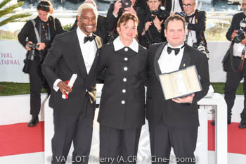 Akinola Davies (Mention spéciale caméra d'or) Alice Rohrwacher (PRésidente Jury) Hasan Hadi (Caméra d'or)