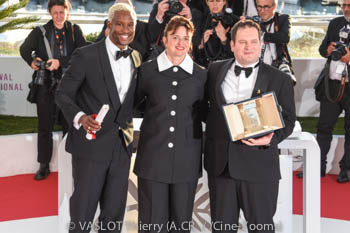 Akinola Davies (Mention spéciale caméra d'or) Alice Rohrwacher (PRésidente Jury) Hasan Hadi (Caméra d'or)