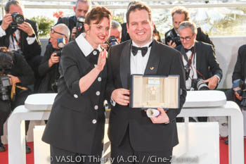 Alice Rohrwacher (PRésidente Jury) Hasan Hadi (Caméra d'or)