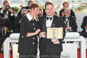 Alice Rohrwacher (PRésidente Jury) Hasan Hadi (Caméra d'or)