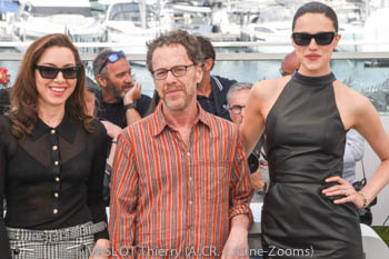 Aubrey Plaza, Ethan Coen, Margaret Qualley