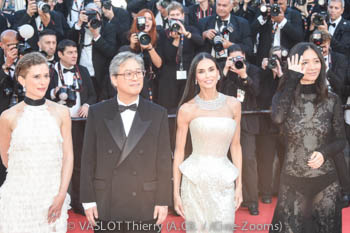 Diego Céspedes,  Laura Wandel, Park Chan-wook, Demi Moore, Chloé Zhao