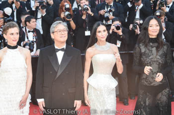 Diego Céspedes,  Laura Wandel, Park Chan-wook, Demi Moore, Chloé Zhao