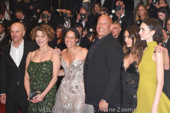 Neal H. Moritz, Dame Donna Langley, Michelle Rodriguez, Vin Diesel, Jordana Brewster, Meadow Walker 