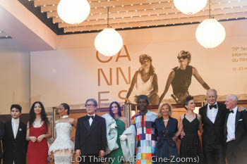 Thierry Frémaux, Diego Céspedes, Chloé Zhao, Ruth Negga, Park Chan-wook, Demi Moore, Isaach de Bankolé, Iris Knobloch, Laura Wandel, Stellan Skarsgård, Paul Laverty
